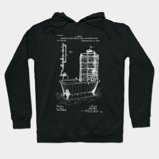 Bathroom shower bath patent 1890 Hoodie